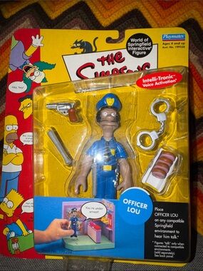 Simpsons World of Springfield OFFICER LOU Series 7 Interactive Figure Playmates